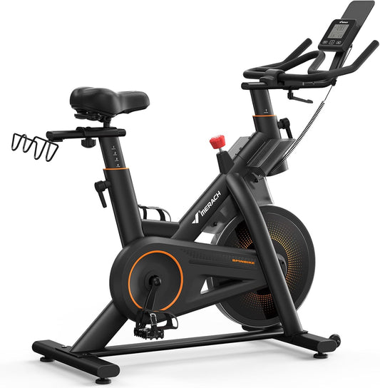 Magnetic Exercise Bike, Indoor Cycling Bike with Self-Developed App, 350 Lbs Weight Capacity & 40 Lbs Flywheel, Stationary Bike for Home Gym Fitness