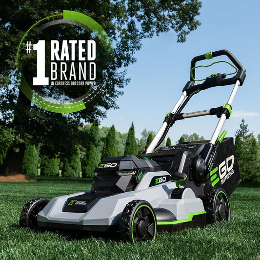 Electric Lawn Mower, Self-Propelled Cordless with Touch Drive, Includes 56V 6.0Ah Battery, 4.0Ah Battery and Rapid Charger - LM2123SP-2
