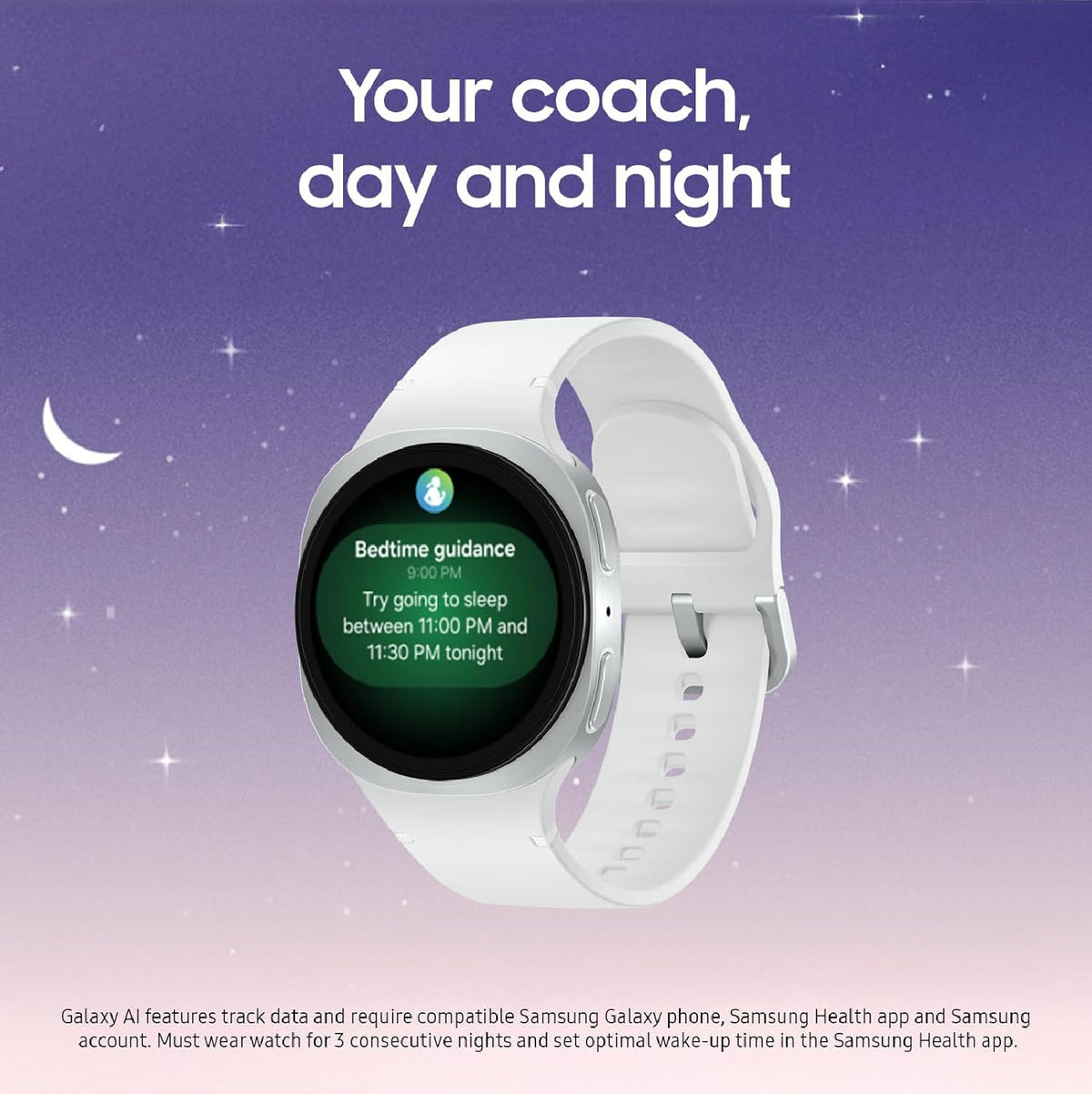Samsung Galaxy Watch 8 (2025), Silver, 40mm, Bluetooth Smartwatch