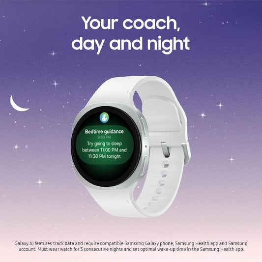 Samsung Galaxy Watch 8 (2025), Silver, 40mm, Bluetooth Smartwatch