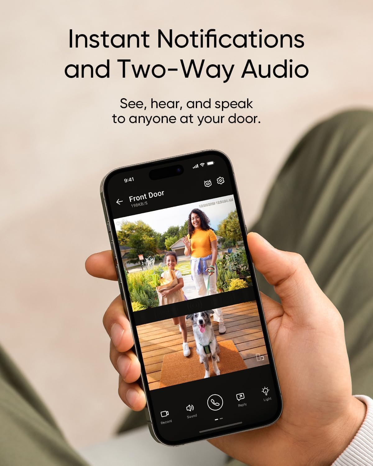 eufy Security Video Doorbell E340 Kit with Battery, 2K FHD, Built-in 8GB