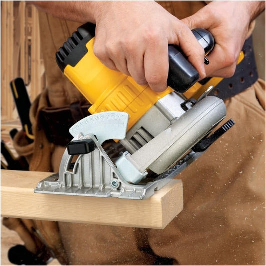 DEWALT 20V MAX Circular Saw, Cordless Sidewinder Style Portable, 6-1/2-Inch Blade, 5150 RPM, 0-50 Degree Bevel Capability, Battery Not Included