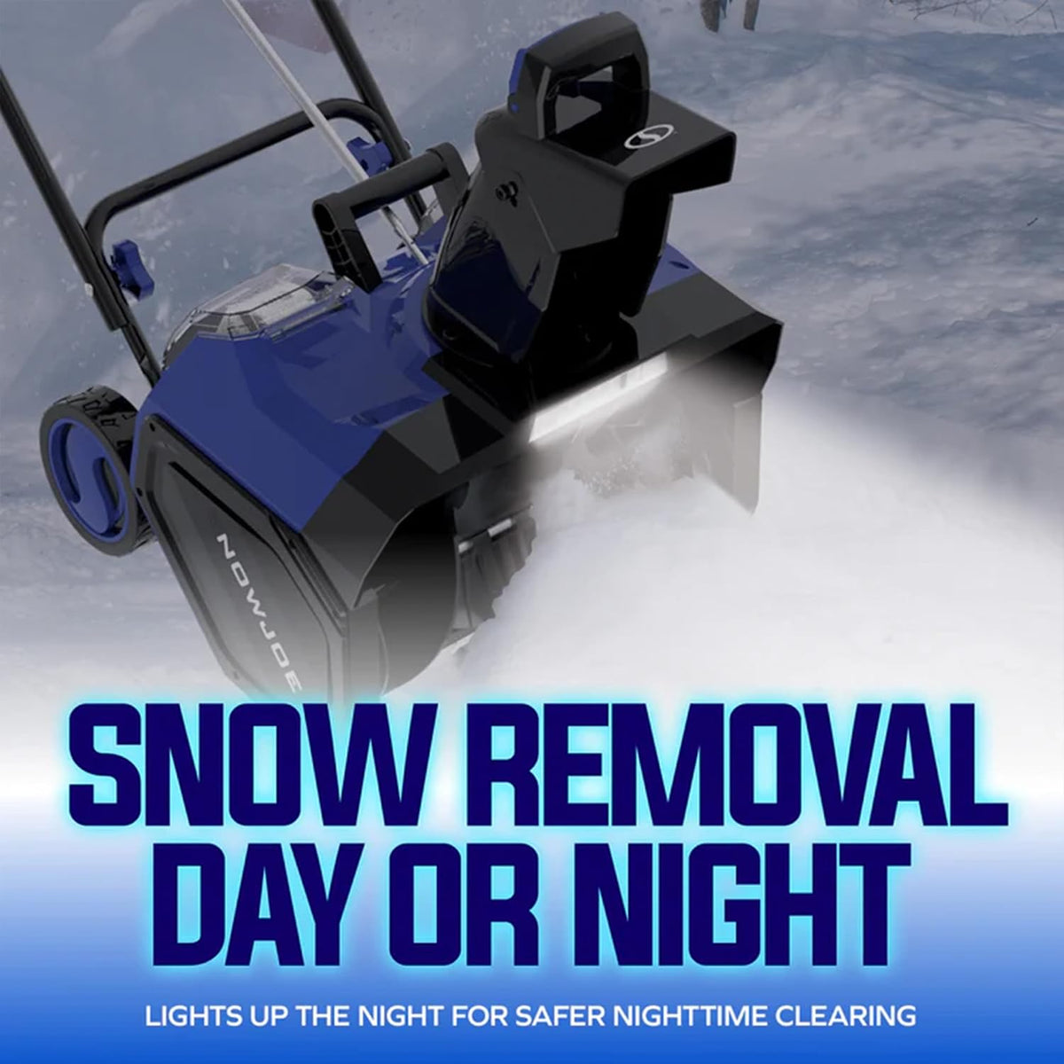 Snow Joe IONMAX 48V Cordless Electric Snow Blower Machine, 24V-X2-SB18-GO