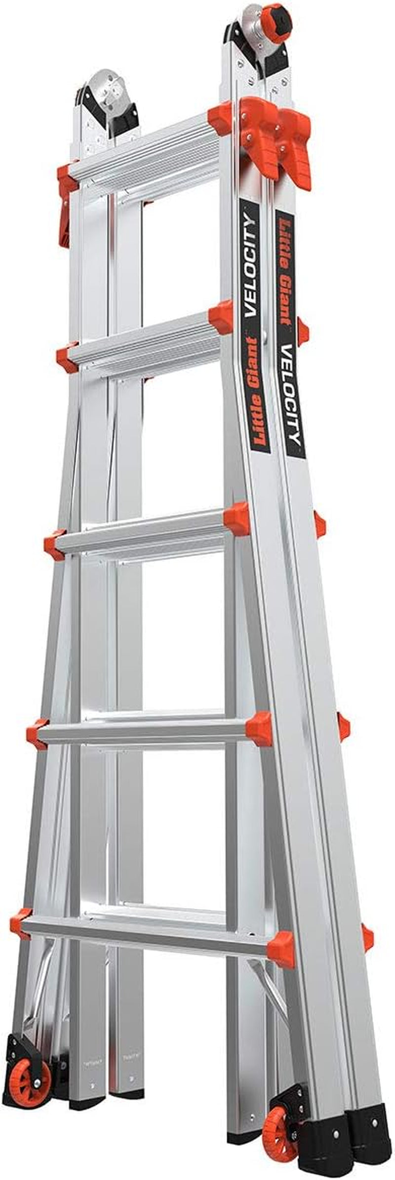 Ladder Systems, Velocity with Wheels, M22, 22 Ft, Multi-Position Ladder, Aluminum, Type 1A, 300 Lbs Weight Rating, (15422-001)