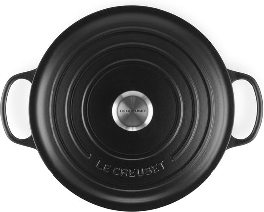 Enameled Cast Iron Signature round Dutch Oven, 7.25 Qt., Licorice