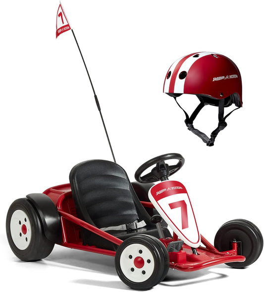 Kids Go Kart, Ultimate Outdoor Racing Cart for Ages 3 to 8 Years Old, Red