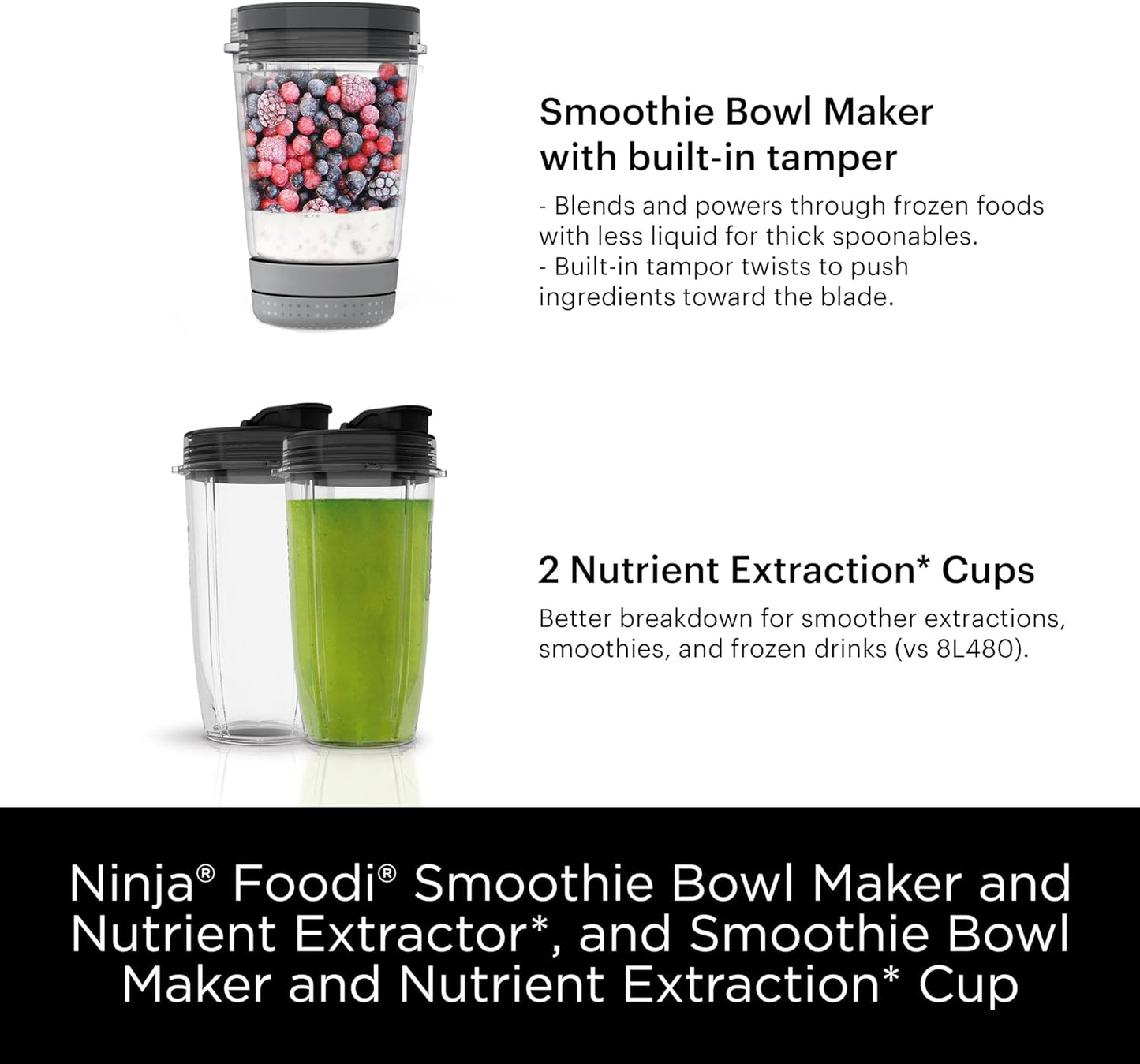 Blenders for Kitchen | Smoothie Blender, Mixer, Grinder - Premium Blending Performance for Sauces, Frozen Drinks, and More | 1200 Peak Watt Motor | SS101 Foodi Personal Smoothie Maker