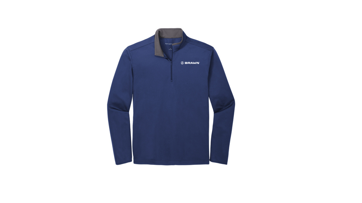 BRAWN Port Authority Men's Silk Touch Performance Quarter-Zip