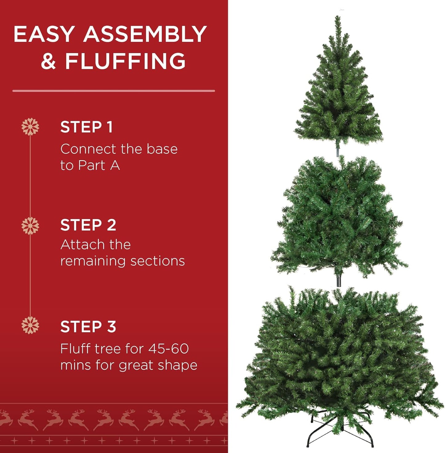 Pre-Lit 7.5 Foot Artificial Spruce Tree