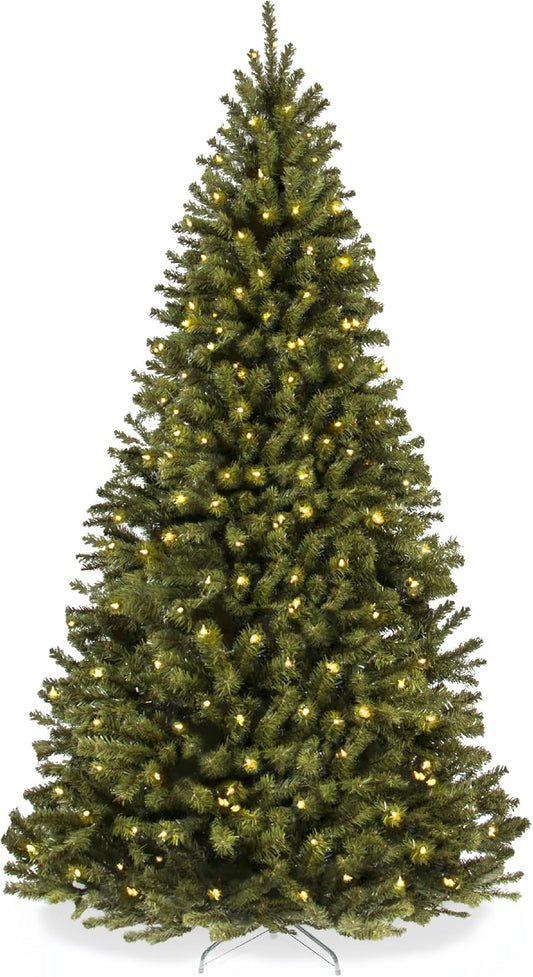 Pre-Lit 7.5 Foot Artificial Spruce Tree