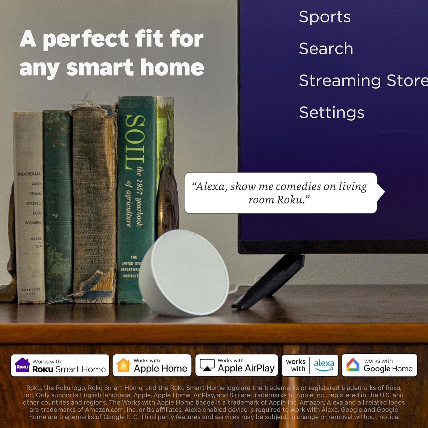 Smart TV 2025 – 50-Inch Select Series, 4K HDR TV – tv with Enhanced Voice Remote – Flat Screen LED Television with Wi-Fi for Streaming Live Local News, Sports, Family Entertainment