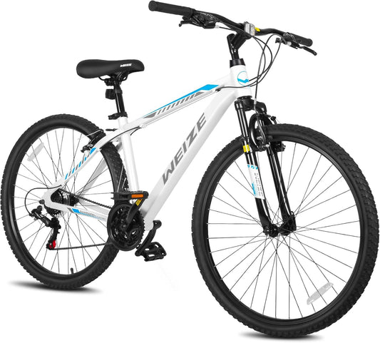 Hardtail Mountain Bike, 29 Inch Wheels Outdoor Cycling Bike, 21-Speed Trigger Shifter, Aluminum Frame for Men and Women, Comfort Saddle, MTB Bicycle with Suspension Fork