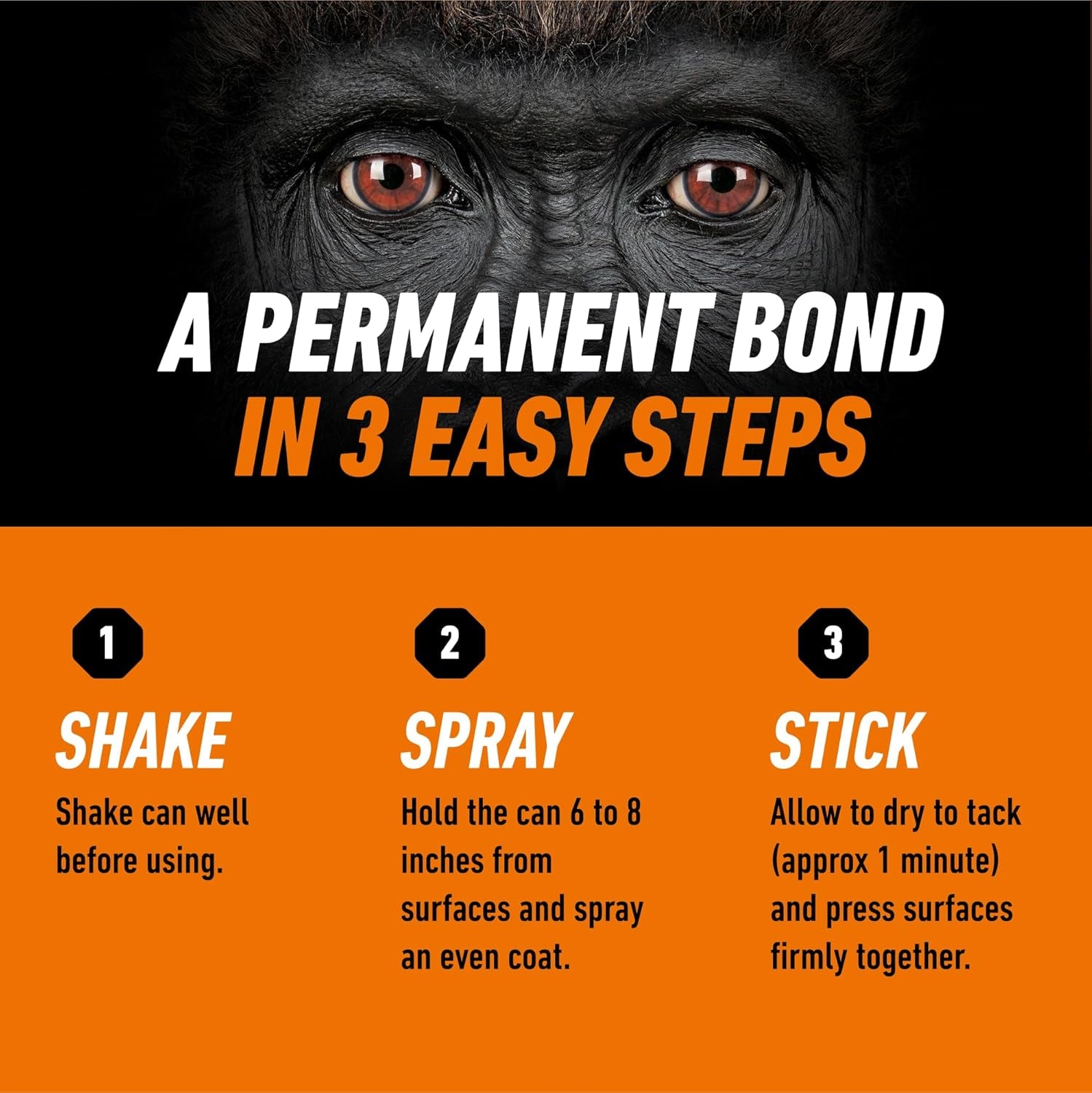 Heavy Duty Spray Adhesive, Clear Glue, 14 Ounce (Pack of 1) - All Purpose with Comfort Nozzle for Indoor or Outdoor