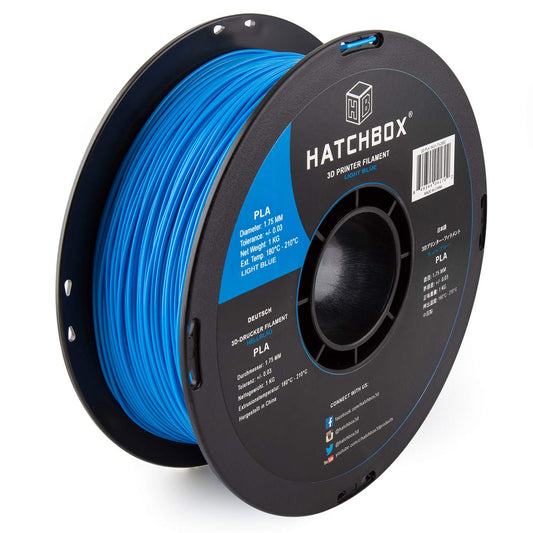 1.75Mm Light Blue PLA 3D Printer Filament, 1 KG Spool, Dimensional Accuracy +/- 0.03 Mm, 3D Printing Filament