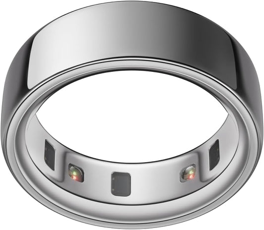 Ring 4 - Silver - Size 10 - Smart Ring - Size First with  Ring 4 Sizing Kit - Sleep Tracking Wearable - Heart Rate - Fitness Tracker - up to 8 Days of Battery Life