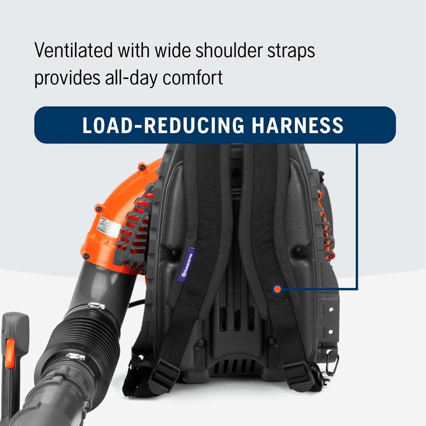 360BT Gas Leaf Blower, 65.6-Cc 3.81-HP 2-Cycle Backpack Leaf Blower with 890-CFM, 232-MPH, 30-N Powerful Clearing Performance and Load-Reducing Harness, Gifts for Men