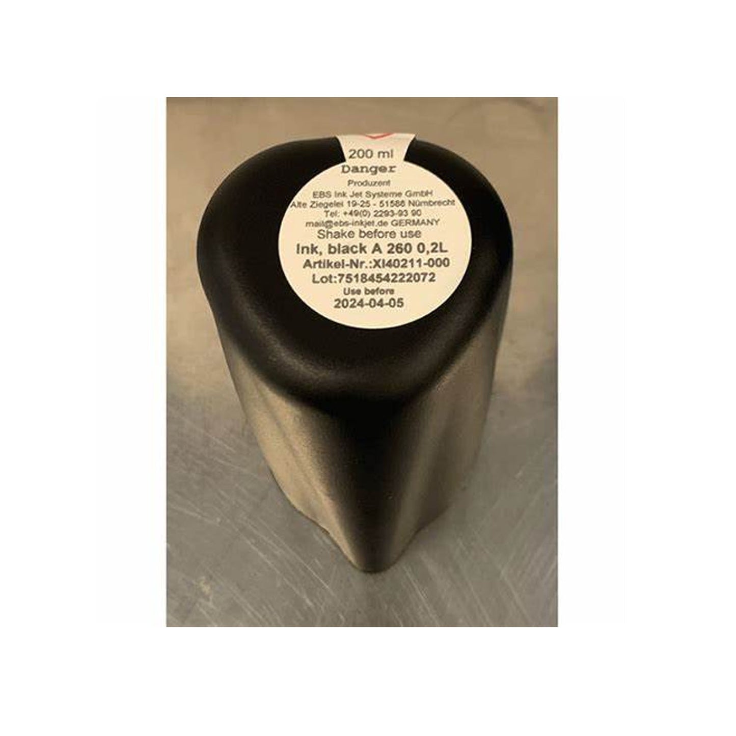 EBS-260 Black Acetone ink cartridge 200 ML