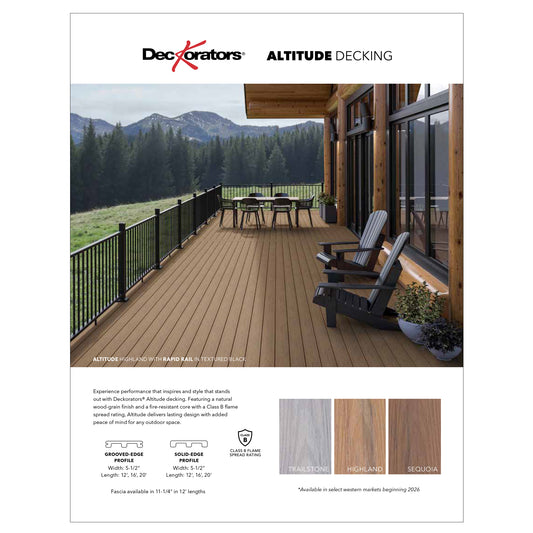 Deckorators 2026 Altitude Decking Sell Sheet