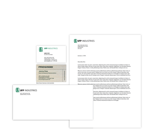 UFP Business Cards & Letterhead