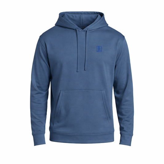 UFP Tree Tone-on-Tone Embroidery - Port & Co Performance Fleece Pullover Hooded Sweatshirt