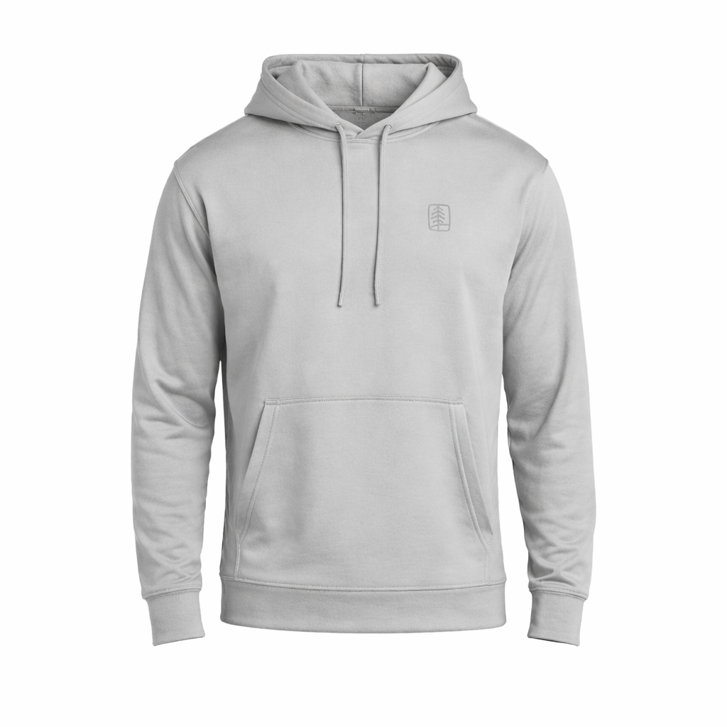 UFP Tree Tone-on-Tone Embroidery - Port & Co Performance Fleece Pullover Hooded Sweatshirt