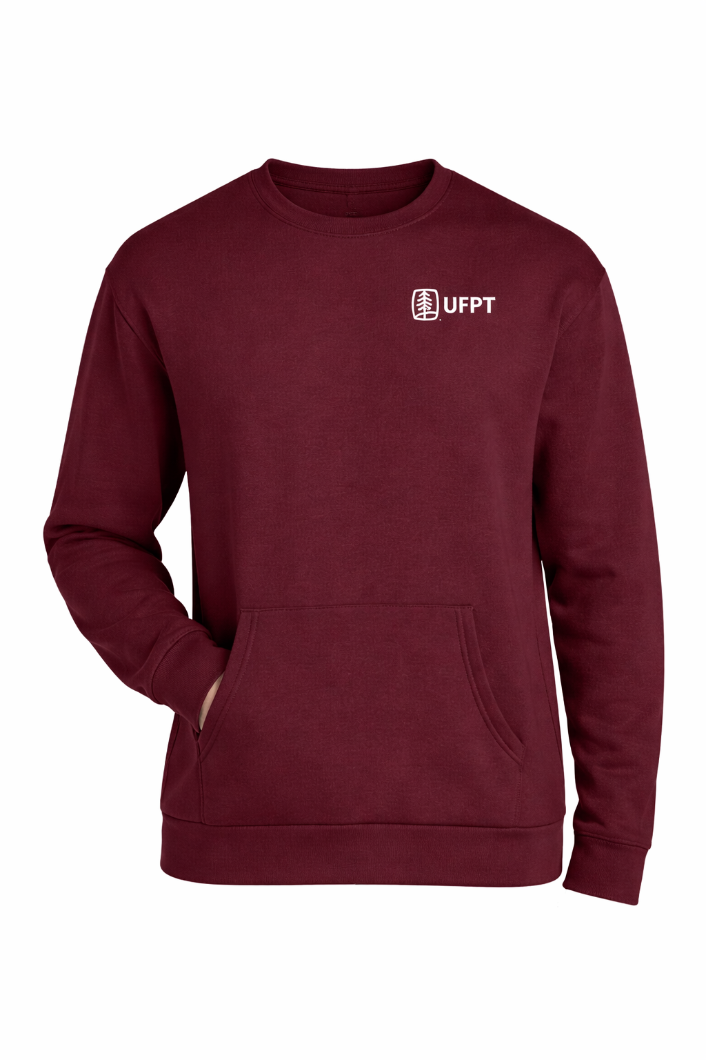 UFPT (White) Print - Next Level Apparel® Santa Barbara Pocket Sweatshirt