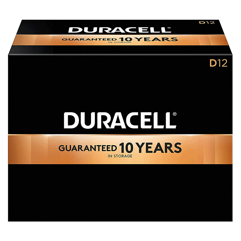 Duracell - Alkaline Manganese D Size Battery - 12ct