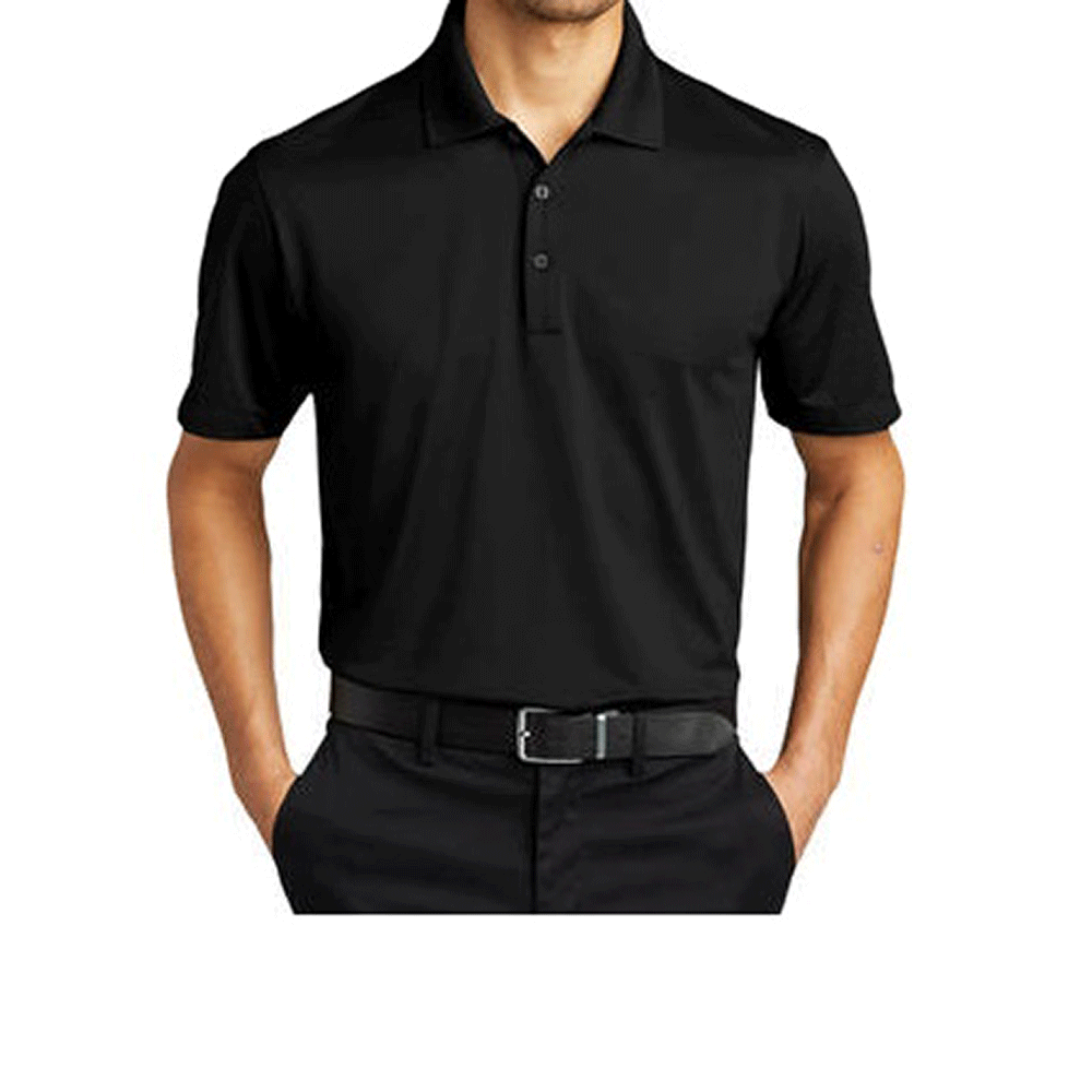 DK Port Authority Eclipse Stretch Polo-Black