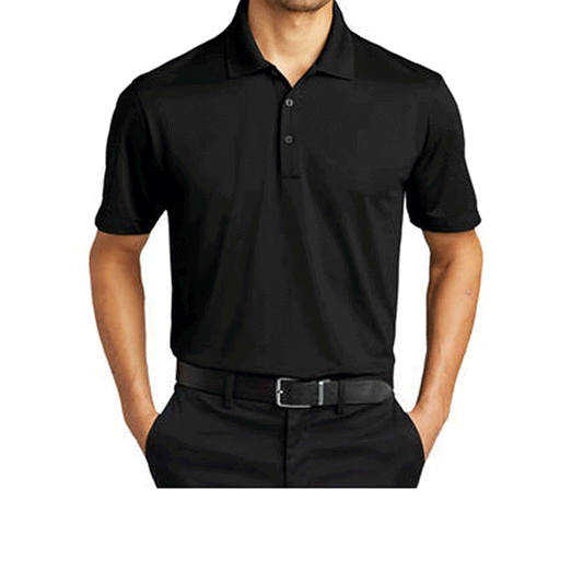 DK Port Authority Eclipse Stretch Polo-Black