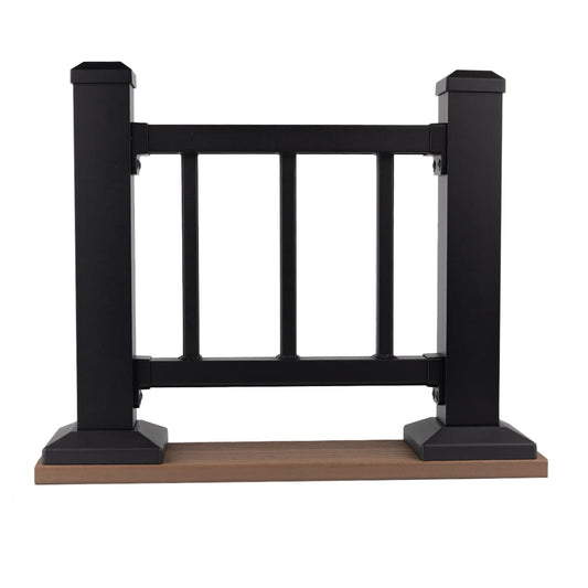 Deckorators Aluminum Contemporary Table Top Display - Textured Black