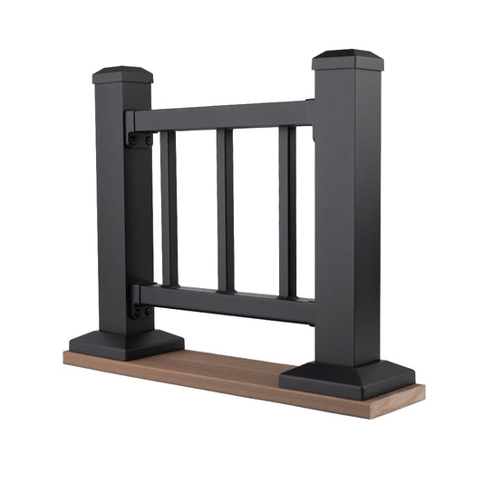 Deckorators Aluminum Contemporary Table Top Display - Textured Black