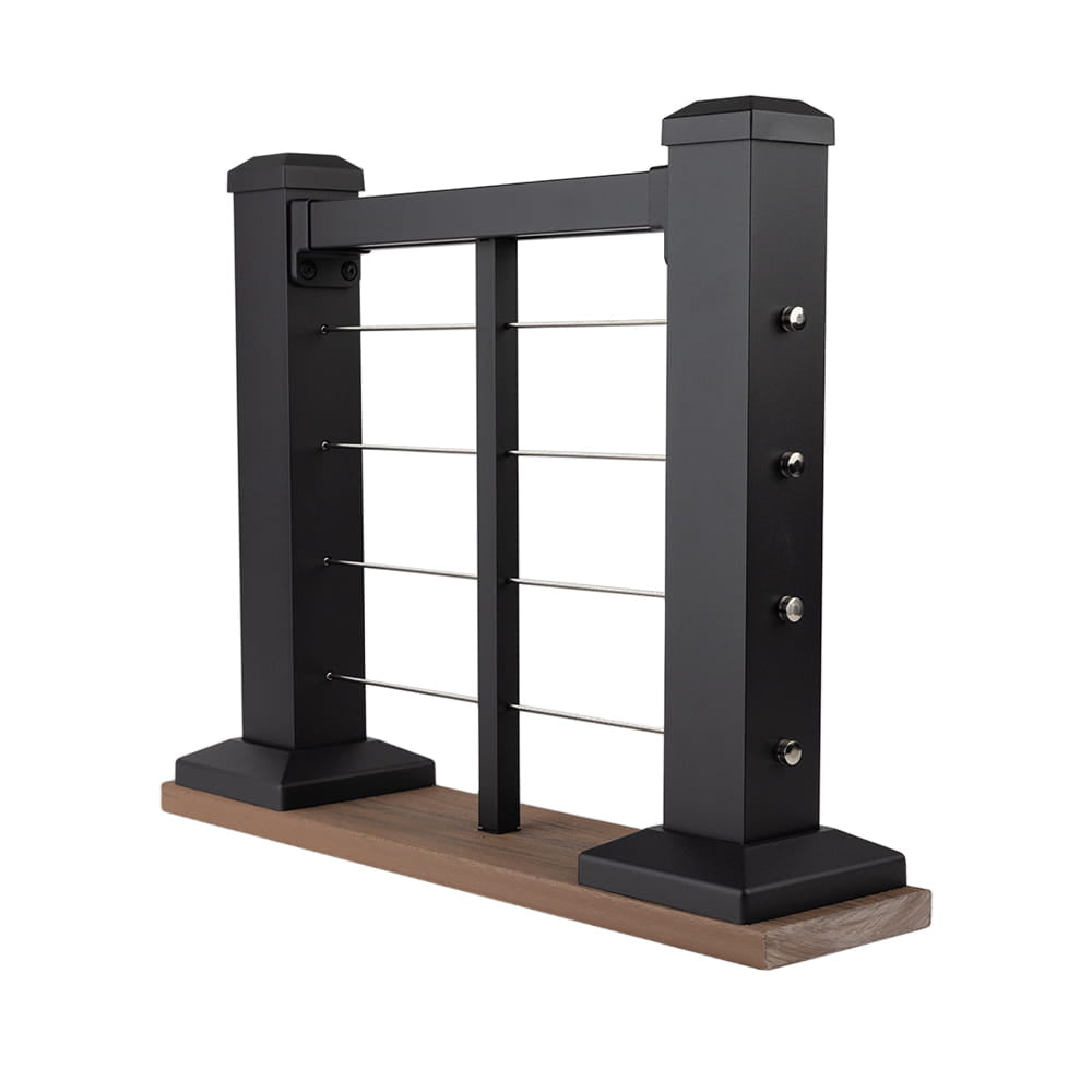 ALX Cable Rail Table Top Display Textured Black