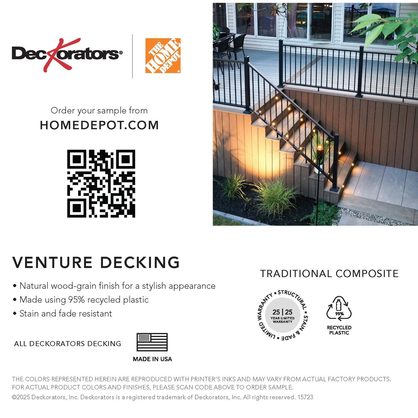 Home Depot Decking Swatch Cards