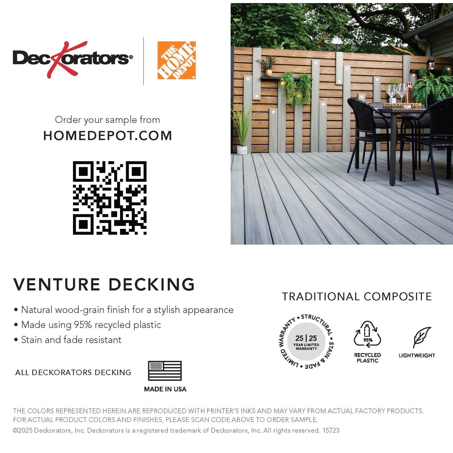 Home Depot Decking Swatch Cards
