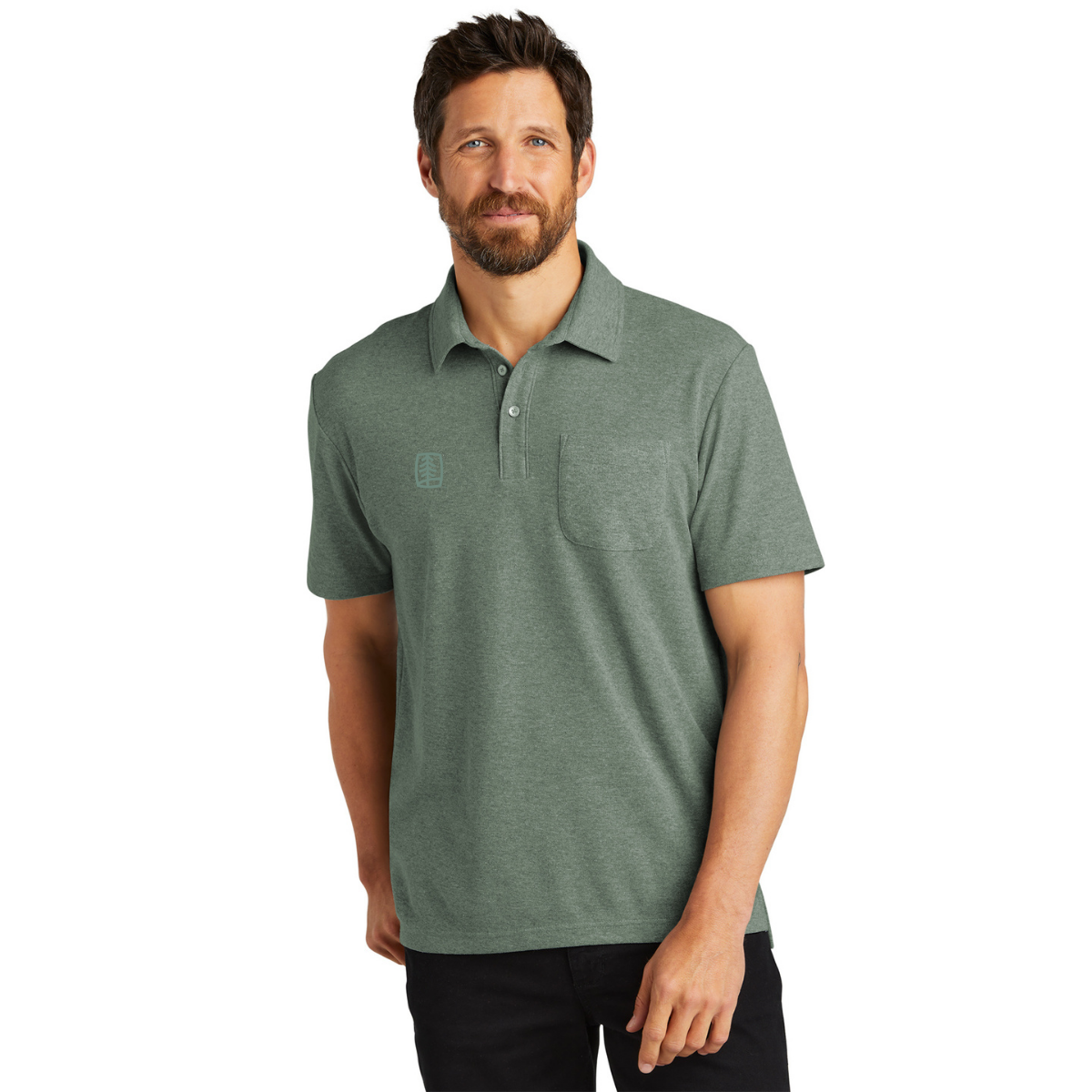 Port Authority C-FREE Cotton Blend Pique Pocket Polo