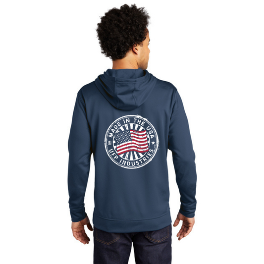 Port & Co Performance Fleece Pullover Hooded Sweatshirt - 4th of July