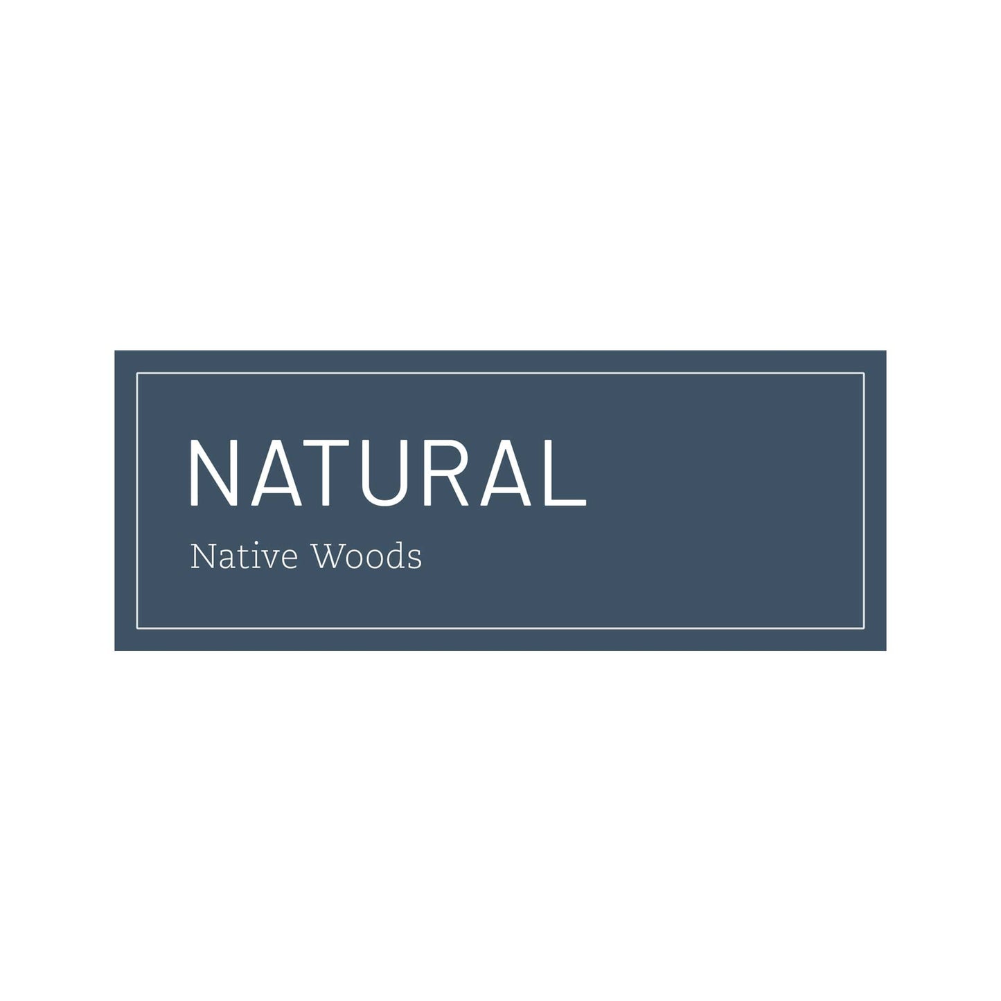 Native Woods Placard 4.25"x1.75"