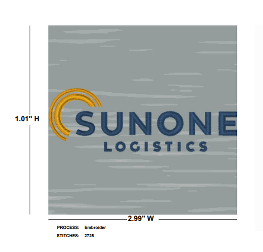 SunOne Logistics Perth Mélange Performance Quarter-Zip - Gale Grey