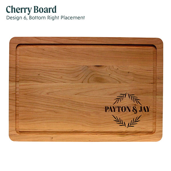 NEW! PERSONALIZED RECTANGLE CHERRY SERVING BOARD