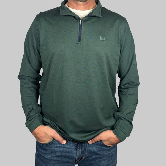 UFP Industries Peter Millar Men's Perth Quarter-Zip - Nordic Pine