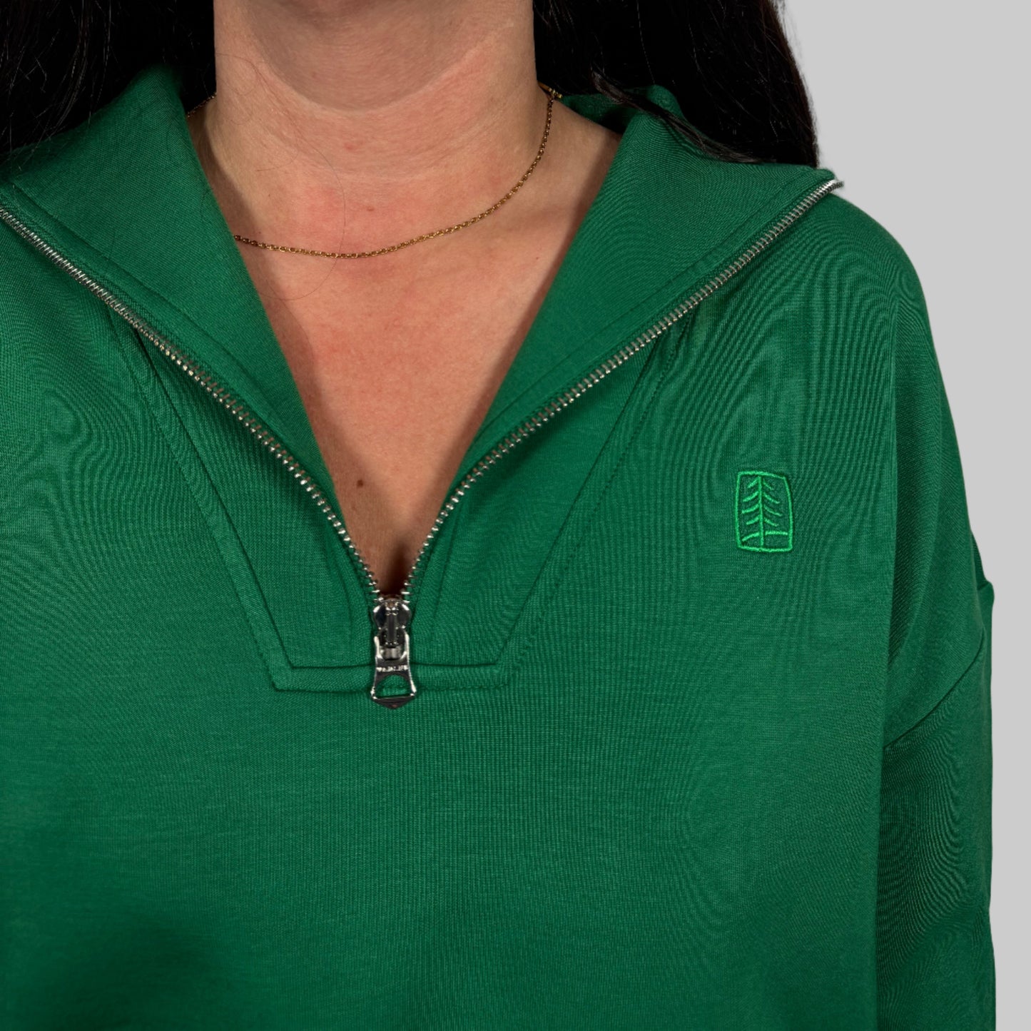 UFP Industries Varley Hawley Half Zip Sweat - Verdant Green
