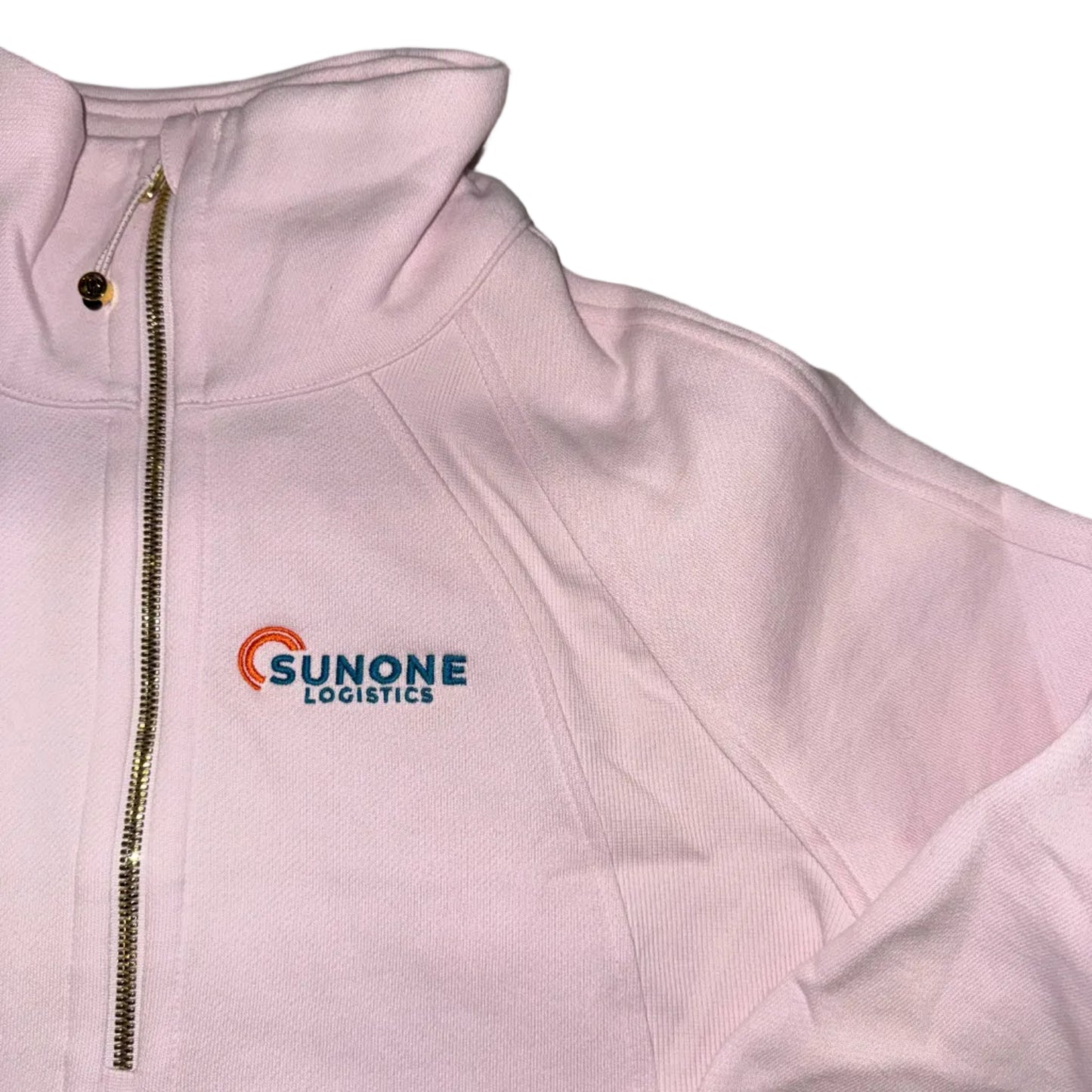 SunOne Logistics Lululemon Scuba Oversized Funnel-Neck Half Zip - Blissful Pink/Gold