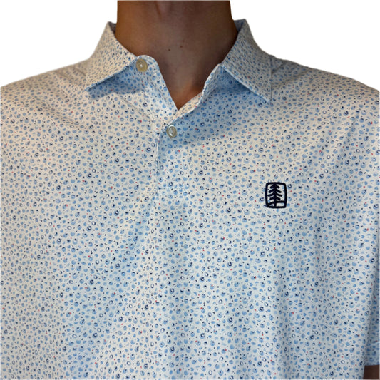 UFP Tree Peter Millar Featherweight "Coconut Lime" Polo