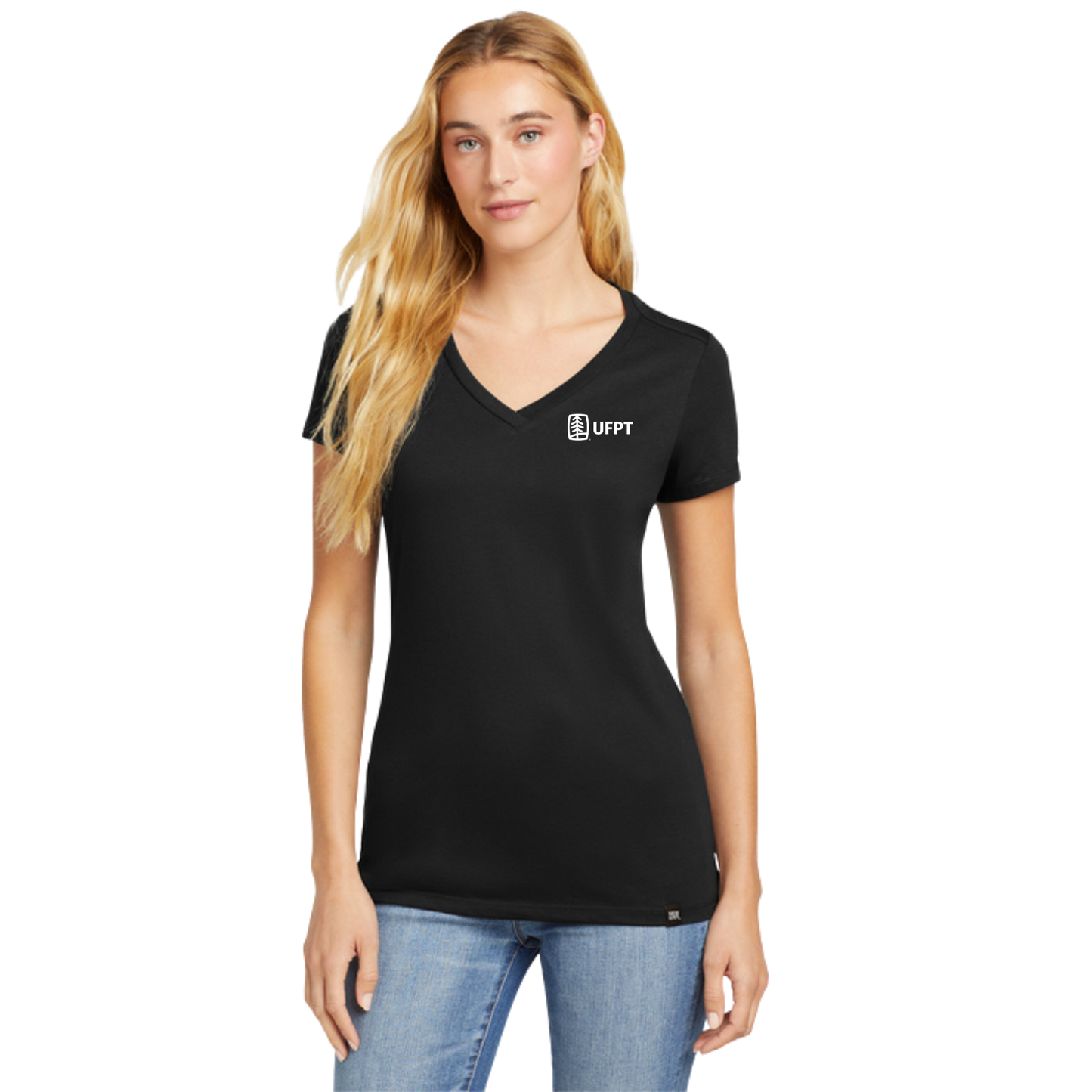 UFPT Print - New Era Women's Heritage Blend V-Neck Tee