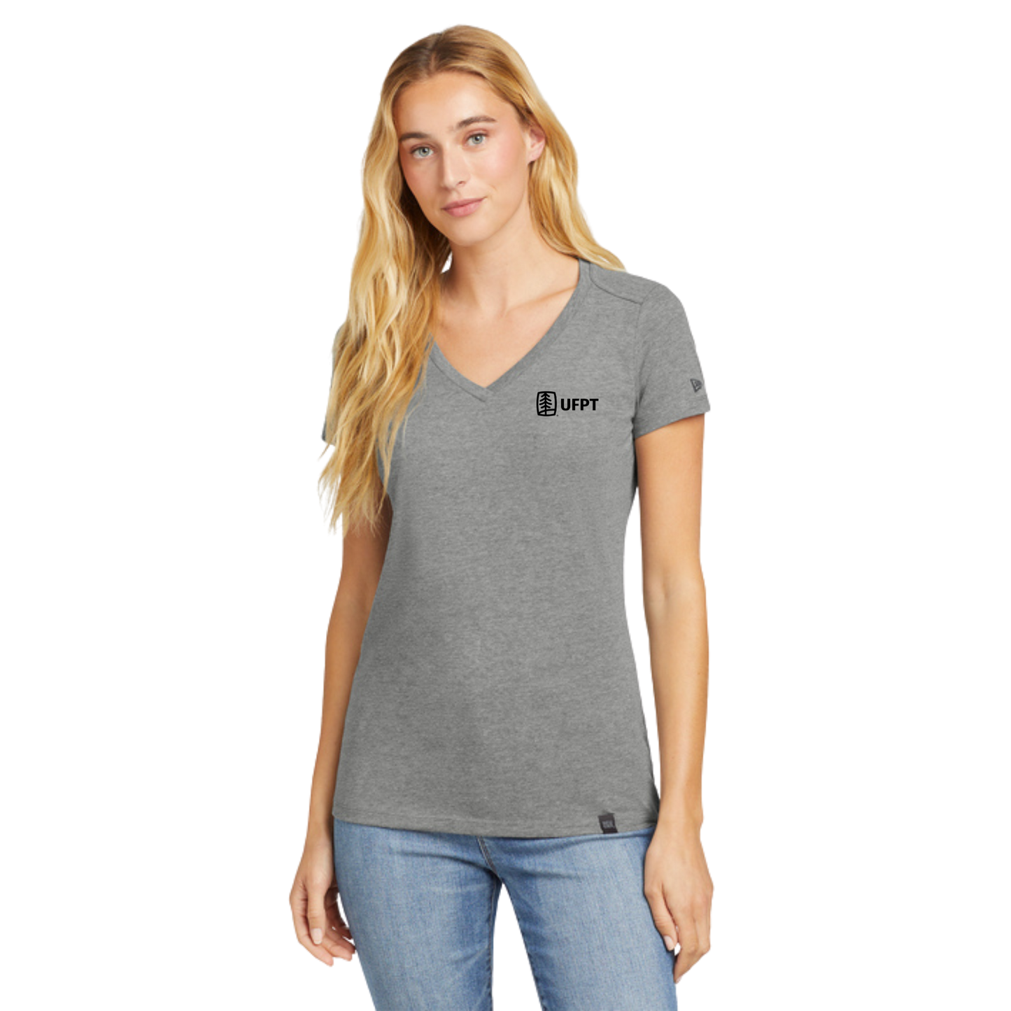 UFPT Print - New Era Women's Heritage Blend V-Neck Tee