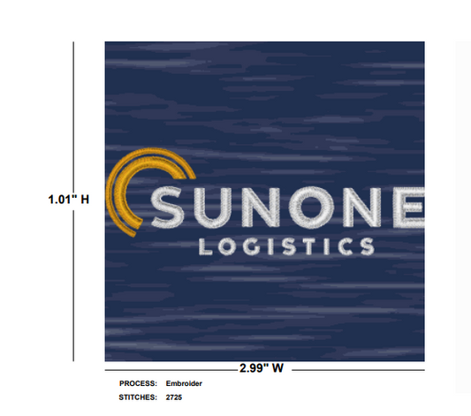 SunOne Logistics Perth Mélange Performance Quarter-Zip - Navy