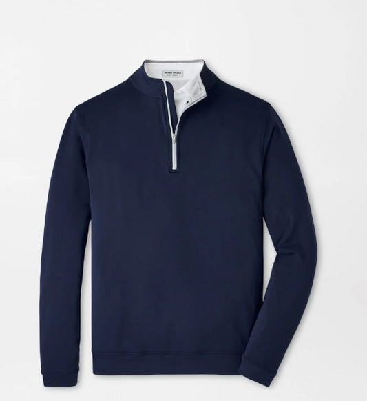 SunOne Logistics Peter Millar Perth Performance Quarter-Zip - Navy