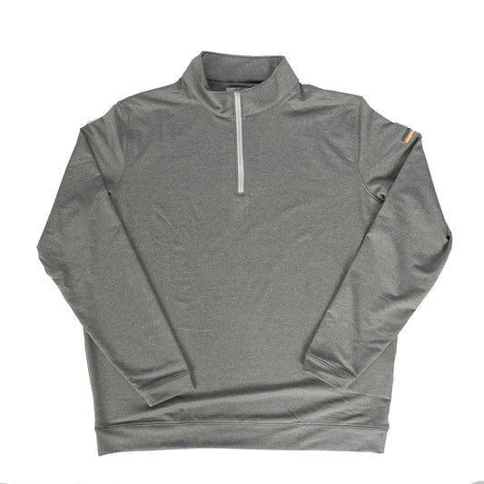 ProWood TrueFrame Joist Peter Millar Men's Perth Melange Quarter Zip - Smoke Gray