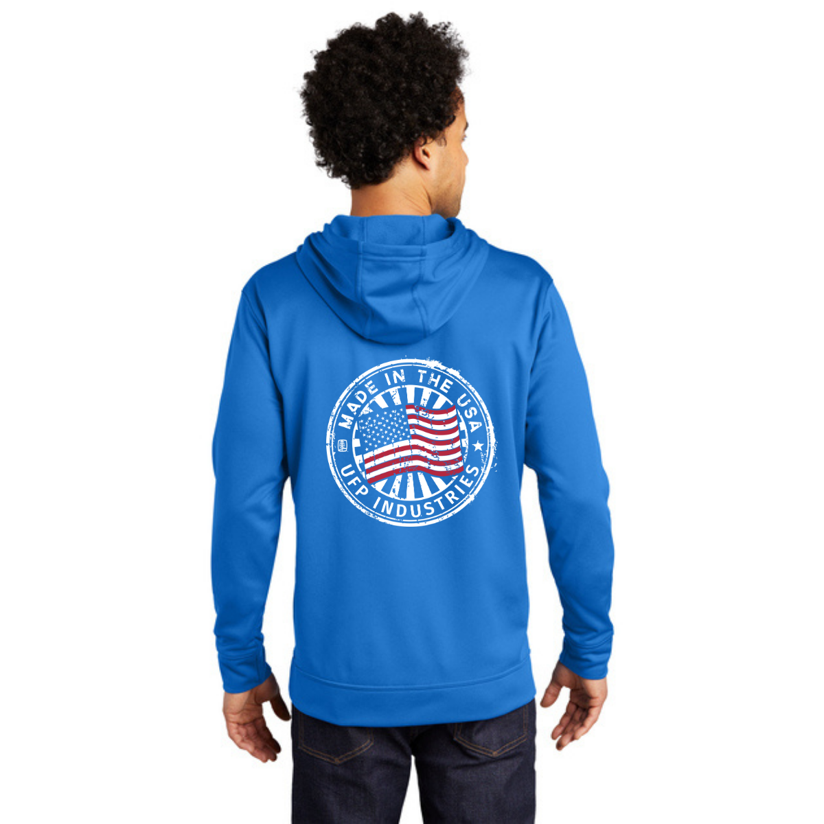 Port & Co Performance Fleece Pullover Hooded Sweatshirt - 4th of July