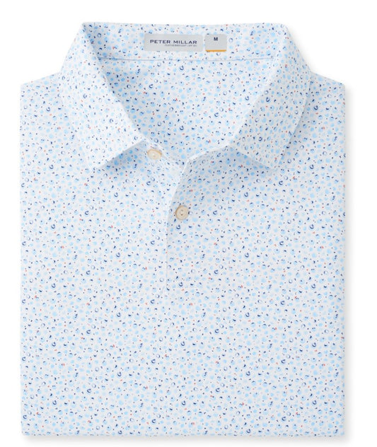 SunOne Logistics Peter Millar Featherweight Coconut Lime Polo
